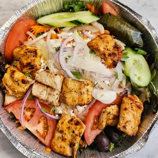 Greek Salad With Chicken Shish